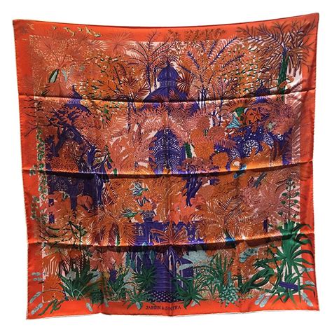 hermes jardin a sintra scarf|Rare Hermes Vintage Jardin à Sintra Silk Scarf in .